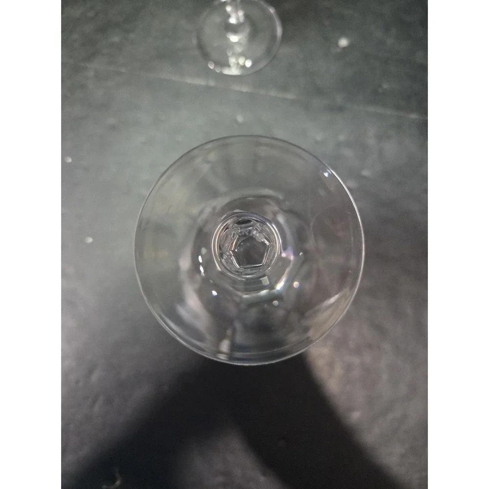 Atlantis Evora Panel Cut Crystal Glasses, Set of‎ 2, Water Glasses, Wine Glasses